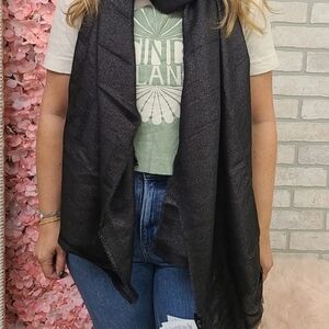 Lauren Ralph Lauren Black sparkle scarf​